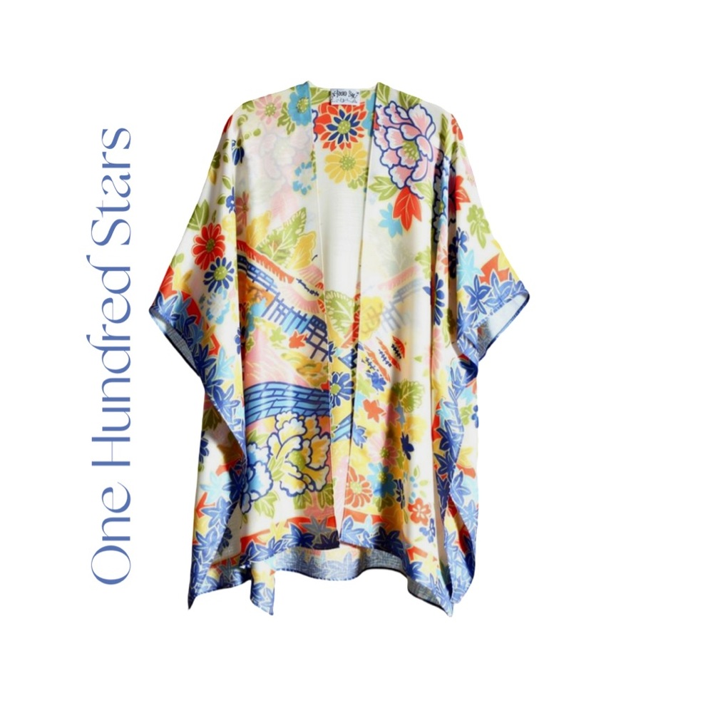 One Hundred Stars Floral Kimono